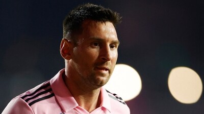 Lionel Messi #10 of Inter Miami looks on during a match between Toronto FC and Inter Miami CF (Getty Images via AFP) Lionel Messi #10 of Inter Miami looks on during a match between Toronto FC and Inter Miami CF (Getty Images via AFP)