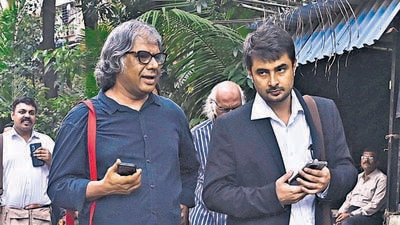 Mumbai, India - Sep 27, 2023 : Artist Chintan Upadhyay is accused of final argument at sessions court in suburban Dindoshi Court at Goregaon, in Mumbai, India, Wednesday, Sep 27, 2023. (Photo by Vijay Bate/HT Photo)