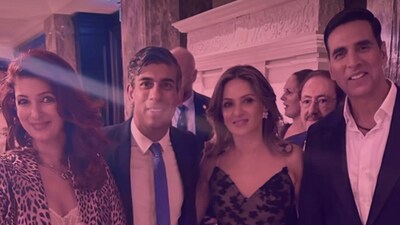 Twinkle Khanna and Akshay Kumar met Rishi Sunak recently.