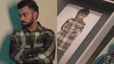 Virat Kohli posing for an ad shoot. (Instagram/@ViratKohli) Virat Kohli posing for an ad shoot. (Instagram/@ViratKohli)