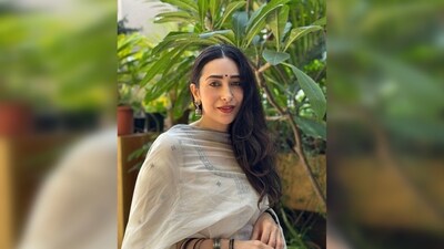 Karisma Kapoor wore her beautiful hair down, gazed directly into the camera, and graced it with a gentle smile.&nbsp; (Instagram/@therealkarismakapoor)