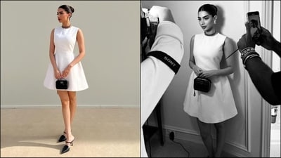 Khushi Kapoor recently attended the Dior Spring/Summer 2024 collection at Paris Fashion Week wearing an all-white dress. The Gen Z style diva, just like her gorgeous sister Jahnvi Kapoor, is a total stunner when it comes to fashion and style. Whether it's a casual look or a red carpet-worthy gown, Khush knows how to turn heads. And her latest look in a chic white gown is no exception and is sure to steal your heart. (Instagram/@khushi05k) Khushi Kapoor recently attended the Dior Spring/Summer 2024 collection at Paris Fashion Week wearing an all-white dress. The Gen Z style diva, just like her gorgeous sister Jahnvi Kapoor, is a total stunner when it comes to fashion and style. Whether it's a casual look or a red carpet-worthy gown, Khush knows how to turn heads. And her latest look in a chic white gown is no exception and is sure to steal your heart. (Instagram/@khushi05k)