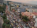 Several people have shared their experience of being stuck in Bengaluru traffic. Several people have shared their experience of being stuck in Bengaluru traffic.