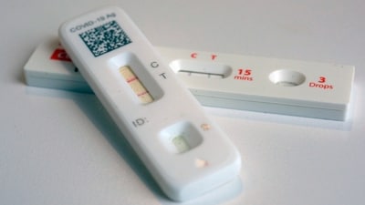 COVID-19 antigen home tests (AP) COVID-19 antigen home tests (AP)