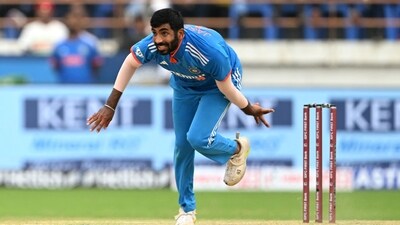 India's Jasprit Bumrah bowls during the third and final one-day international (ODI) cricket match between India and Australia (AFP) India's Jasprit Bumrah bowls during the third and final one-day international (ODI) cricket match between India and Australia (AFP)