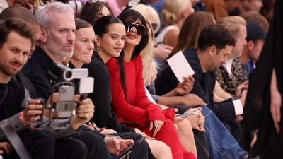 Rosalia, Kylie Jenner and guests attend Acne Studios Spring/Summer 2024 Women's ready-to-wear collection show during Paris Fashion Week in Paris, France, September 27, 2023.&nbsp; (REUTERS/Stephanie Lecocq)