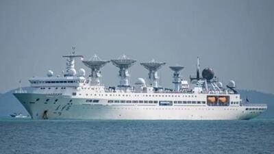 File photo of Yuan Wang 5 Chinese missile tracker off Sri Lanka in 2022. (File) File photo of Yuan Wang 5 Chinese missile tracker off Sri Lanka in 2022. (File)