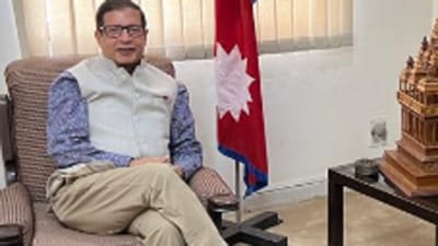 Nepal’s ambassador to India Shankar Prasad Sharma (Twitter Photo)