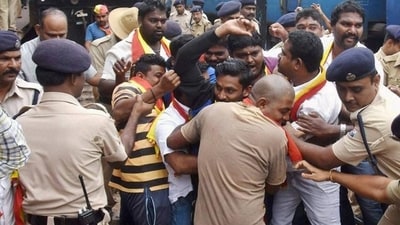 Karnataka Bandh: What's open and what's closed in the state? (PTI photo) Karnataka Bandh: What's open and what's closed in the state? (PTI photo)