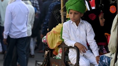 In India, Muslims joyfully celebrate Eid Milad-un-Nabi, adorning their surroundings, organizing processions, and holding special prayers as essential components of the festivities. (HT Photo/Sunil Ghosh) In India, Muslims joyfully celebrate Eid Milad-un-Nabi, adorning their surroundings, organizing processions, and holding special prayers as essential components of the festivities. (HT Photo/Sunil Ghosh)