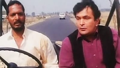 Nana Patekar and Rishi Kapoor in a still from Hum Dono.