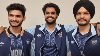India's first gold medallists on Day 5 of the Asian Games. (Twitter) India's first gold medallists on Day 5 of the Asian Games. (Twitter)