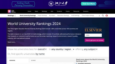 THE World University Rankings 2024: 62 out of top 100 are from four countries (timeshighereducation.com)
