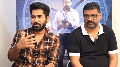 Vijay Antony is back at work and giving interviews about his movie.