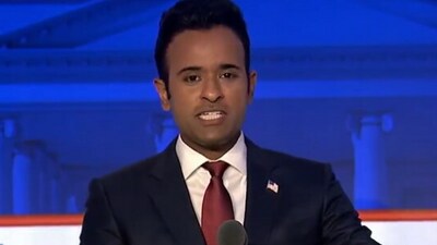 Vivek Ramaswamy is being trolled for his hairstyle during the GOP debate (@VivekGRamaswamy/X) Vivek Ramaswamy is being trolled for his hairstyle during the GOP debate (@VivekGRamaswamy/X)
