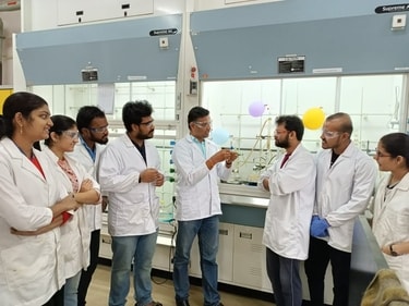Akkattu T Biju in lab Akkattu T Biju in lab