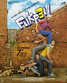 A Fukrey 3 poster featuring the lead actors. A Fukrey 3 poster featuring the lead actors.