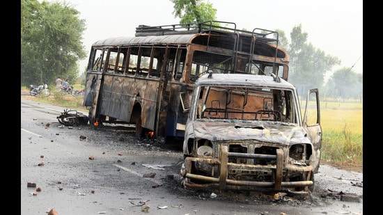 On October 14, 2015, two Sikh protesters— Gurjeet Singh of Sarawan village and Krishan Bhagwan Singh of Niamiwala village in Faridkot district— were killed during the protest at Behbal Kalan when they were protesting against the sacrilege of Guru Granth Sahib (Representational image)