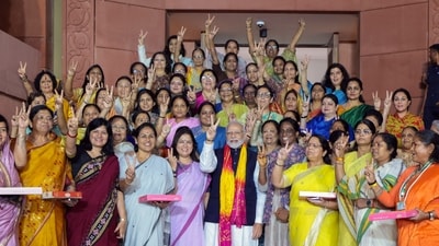 Women's reservation bill is now law after receiving assent from President Droupadi Murmu. (ANI) Women's reservation bill is now law after receiving assent from President Droupadi Murmu. (ANI)