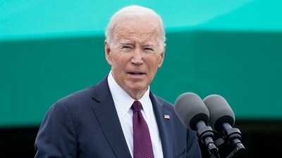 President Joe Biden speaks about the late Democratic Sen. Dianne Feinstein of California. (AP)