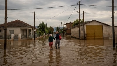 Despite the improving weather Friday, the risk of additional flooding remains high in several central cities and towns as river banks are vulnerable to high water levels, authorities said. (AFP) Despite the improving weather Friday, the risk of additional flooding remains high in several central cities and towns as river banks are vulnerable to high water levels, authorities said. (AFP)