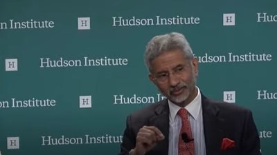External affairs minister Jaishankar speaking at Washington's Hudson Institute.