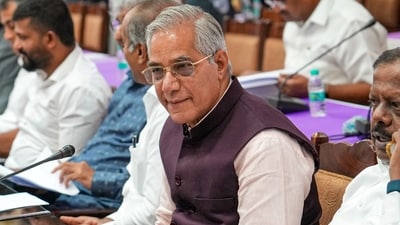BJP MP Lahar Singh Siroya and others during an all-party meeting to discuss the Cauvery issue in Bengaluru earlier this month. (PTI) BJP MP Lahar Singh Siroya and others during an all-party meeting to discuss the Cauvery issue in Bengaluru earlier this month. (PTI)