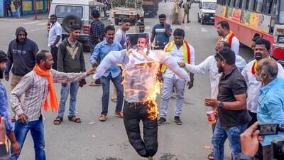 "In view of the bandh called by pro-Kannada organisations, farmer unions and several other organisations tomorrow (Friday) regarding Cauvery water issue, Section 144 has been imposed in Mandya district and schools and colleges will remain closed tomorrow," Deputy Commissioner Mandya Dr Kumar said on Thursday. (PTI) "In view of the bandh called by pro-Kannada organisations, farmer unions and several other organisations tomorrow (Friday) regarding Cauvery water issue, Section 144 has been imposed in Mandya district and schools and colleges will remain closed tomorrow," Deputy Commissioner Mandya Dr Kumar said on Thursday. (PTI)