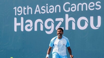 Rohan Bopanna and Rutuja Bhosale will be fighting for gold in the tennis mixed doubles final (PTI)