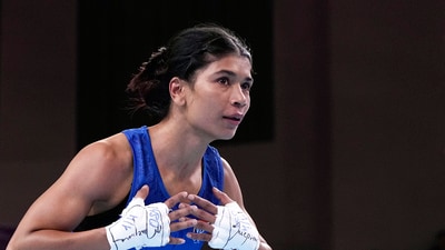 Nikhat Zareen has also been assured of a medal after reaching the boxing women's 50kg semifinal.&nbsp; (PTI)