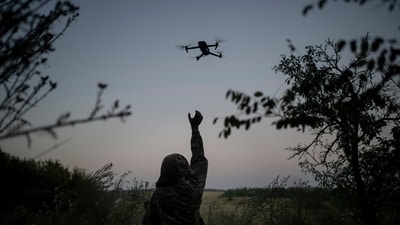 A Ukrainian drone (AP)
