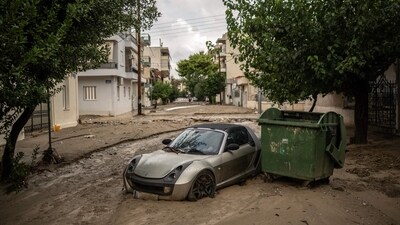 The fire service said it had assisted over 250 people in the region surrounding the central city of Volos, where a curfew was declared September 27 as Storm Elias made landfall. (AFP) The fire service said it had assisted over 250 people in the region surrounding the central city of Volos, where a curfew was declared September 27 as Storm Elias made landfall. (AFP)
