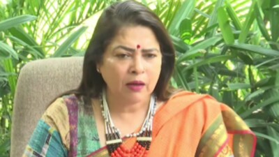 Union culture minister Meenakshi Lekhi addressed the media in New Delhi on Friday (Twitter/video screengrab) Union culture minister Meenakshi Lekhi addressed the media in New Delhi on Friday (Twitter/video screengrab)