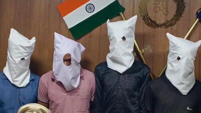 Varun Kumar Dahiya, assistant commissioner of police (crime), said that the arrested suspects have been identified as Kapil Kumar, Deepak Kumar, Jitender alias Jeetu and Anuj Kumar. (HT Photo) Varun Kumar Dahiya, assistant commissioner of police (crime), said that the arrested suspects have been identified as Kapil Kumar, Deepak Kumar, Jitender alias Jeetu and Anuj Kumar. (HT Photo)