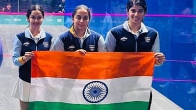 Joshana Chinappa, Tanvi Khanna, and Anahat Singh bagged bronze at Asian Games (Twitter) Joshana Chinappa, Tanvi Khanna, and Anahat Singh bagged bronze at Asian Games (Twitter)