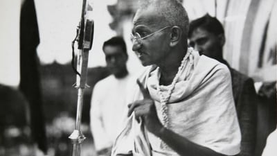 Gandhiji said the Government of India should protect the Muslims in the country (AP file) Gandhiji said the Government of India should protect the Muslims in the country (AP file)