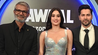 Nitesh Tiwari compared reactions to Bawaal and Tumse Na Ho Payega. (Photo by SUJIT JAISWAL / AFP) (AFP) Nitesh Tiwari compared reactions to Bawaal and Tumse Na Ho Payega. (Photo by SUJIT JAISWAL / AFP) (AFP)