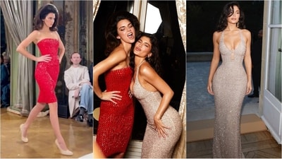 Kylie Jenner and Kendall Jenner dazzle at Schiaparelli's Paris Fashion Week Show (Instagram ) Kylie Jenner and Kendall Jenner dazzle at Schiaparelli's Paris Fashion Week Show (Instagram )