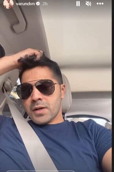 Varun Dhawan stuck in a traffic jam Varun Dhawan stuck in a traffic jam