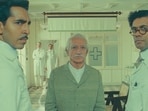 Dev Patel, Ben Kingsley, and Richard Aoyade in a still from The Wonderful Story of Henry Sugar. Dev Patel, Ben Kingsley, and Richard Aoyade in a still from The Wonderful Story of Henry Sugar.