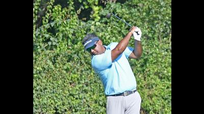 A player in action during the tournament at the Chandigarh Golf Club on Saturday. (HT Photo) A player in action during the tournament at the Chandigarh Golf Club on Saturday. (HT Photo)