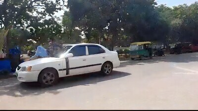 A screengrab of the video which went viral on social media. A screengrab of the video which went viral on social media.