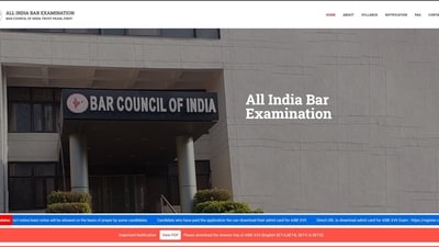 AIBE 18 2023: Last date to apply today at allindiabarexamination.com, link here AIBE 18 2023: Last date to apply today at allindiabarexamination.com, link here