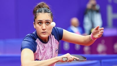 Indian paddler Manika Batra (Sukumaran) Indian paddler Manika Batra (Sukumaran)