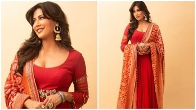 As the festive season approaches, individuals are turning to celebrities for fashion inspiration. Chitrangda Singh, renowned for her impeccable fashion sense, recently provided fans with ideas for the festive season by elegantly dressing in a beautiful red ensemble. (Instagram/@chitrangda) As the festive season approaches, individuals are turning to celebrities for fashion inspiration. Chitrangda Singh, renowned for her impeccable fashion sense, recently provided fans with ideas for the festive season by elegantly dressing in a beautiful red ensemble. (Instagram/@chitrangda)