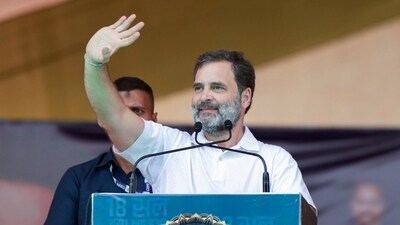 Congress leader Rahul Gandh during a rally in Shajapur on Saturday. (ANI) Congress leader Rahul Gandh during a rally in Shajapur on Saturday. (ANI)