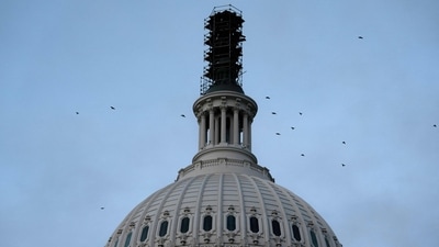 WASHINGTON, DC - SEPTEMBER 25: The US Capitol is seen at sunrise on September 30, 2023 in Washington, DC. The government is expected to enter a shutdown at midnight if a last-minute budget deal is not reached by the House on Saturday. Nathan Howard/Getty Images/AFP (Photo by Nathan Howard / GETTY IMAGES NORTH AMERICA / Getty Images via AFP) (Getty Images via AFP) WASHINGTON, DC - SEPTEMBER 25: The US Capitol is seen at sunrise on September 30, 2023 in Washington, DC. The government is expected to enter a shutdown at midnight if a last-minute budget deal is not reached by the House on Saturday. Nathan Howard/Getty Images/AFP (Photo by Nathan Howard / GETTY IMAGES NORTH AMERICA / Getty Images via AFP) (Getty Images via AFP)