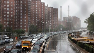 Social media users in Williamsburg, Brooklyn, posted videos on X, formerly known as Twitter, showing flooded streets Friday.&nbsp;&nbsp; (REUTERS)