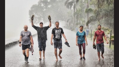 With record-breaking 693.2 mm rain in July alone, this is the highest rain recorded in the city in monsoon season, as per IMD director Manmohan Singh. (HT Photo) With record-breaking 693.2 mm rain in July alone, this is the highest rain recorded in the city in monsoon season, as per IMD director Manmohan Singh. (HT Photo)