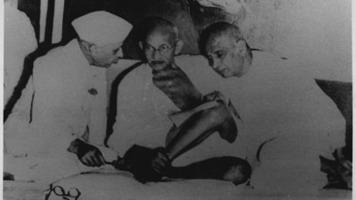 Mahatma Gandhi with Pandit Jawahar Lal Nehru and Sardar Vallabhbhai Patel. (HT file photo) Mahatma Gandhi with Pandit Jawahar Lal Nehru and Sardar Vallabhbhai Patel. (HT file photo)